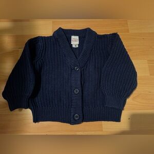 Hanna Andersson Girls Blue Knit Sweater Size 4